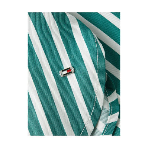 TOMMY HILFIGER Blusa Blusa Donna avvitata a righe Verde P24-TOMMY HILFIGERWW0WW41845-0CD-36 - Francavilla Moda